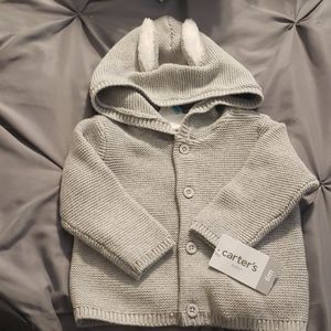 Carter's baby sweater with ears